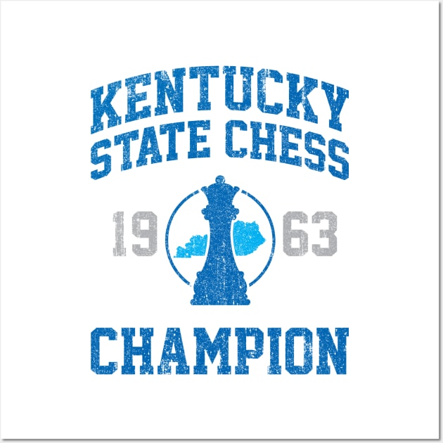 1963 Kentucky State Chess Champion (Variant) Wall Art by huckblade